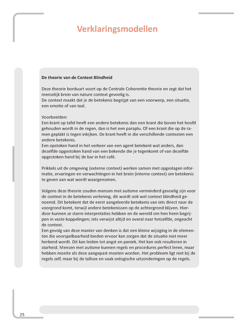 theorie context blindheid