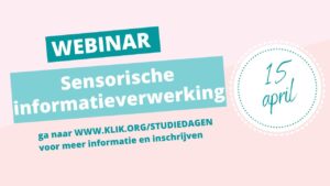 aankondiging Webinar sensorische informatieverwerking