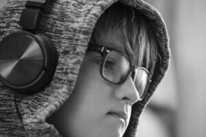 child, eye, focused, sad, listen, music, story, audio book, headphones, audio book, audio book, audio book, audio book, audio book